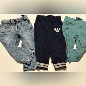 Lot of 3 Cat and Jack and Baby Gap SZ. 2T  Jeans and Joggers